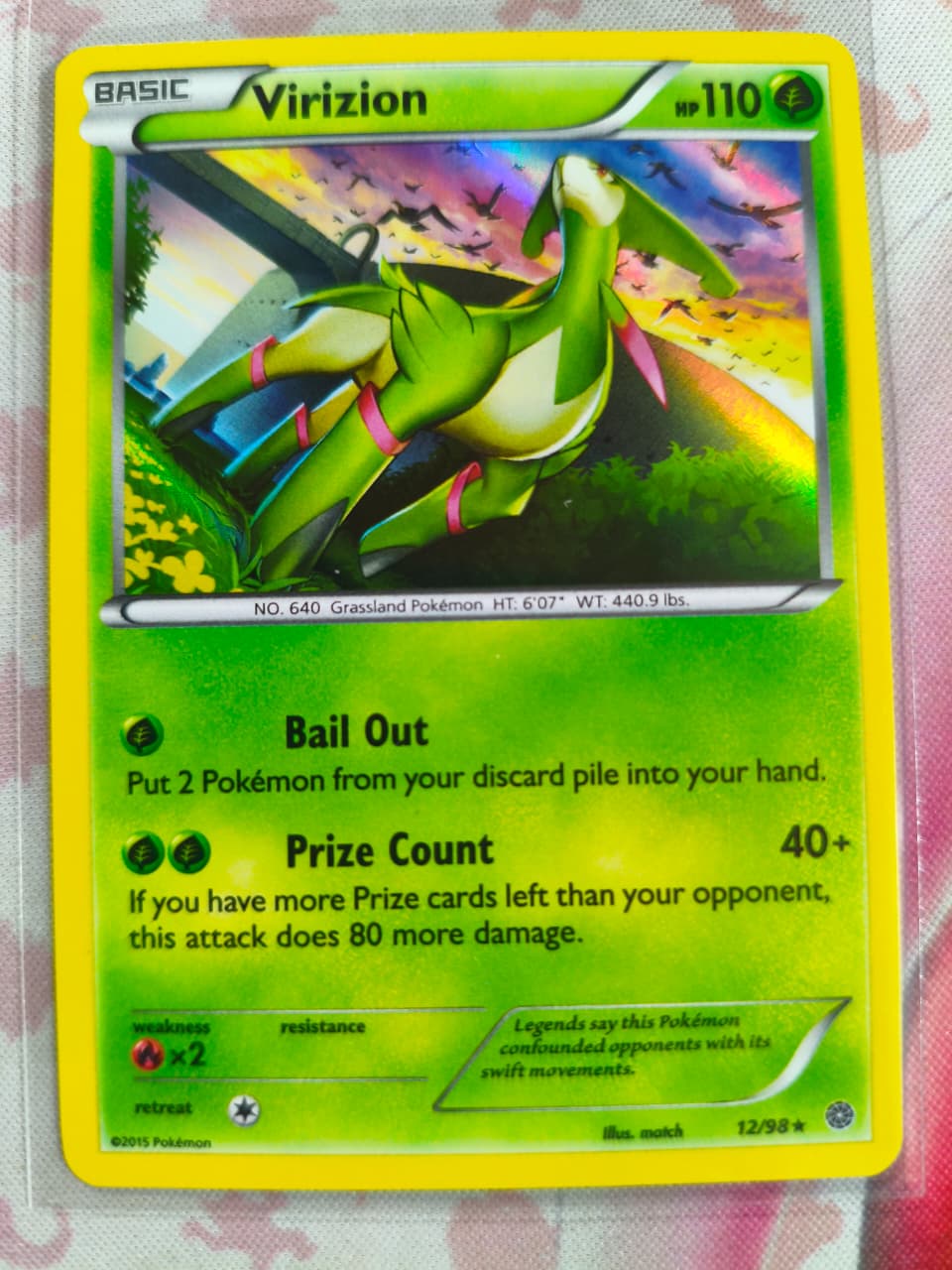 Virizion Holo Holo Rare XY - Ancient Origins 12/98 NM