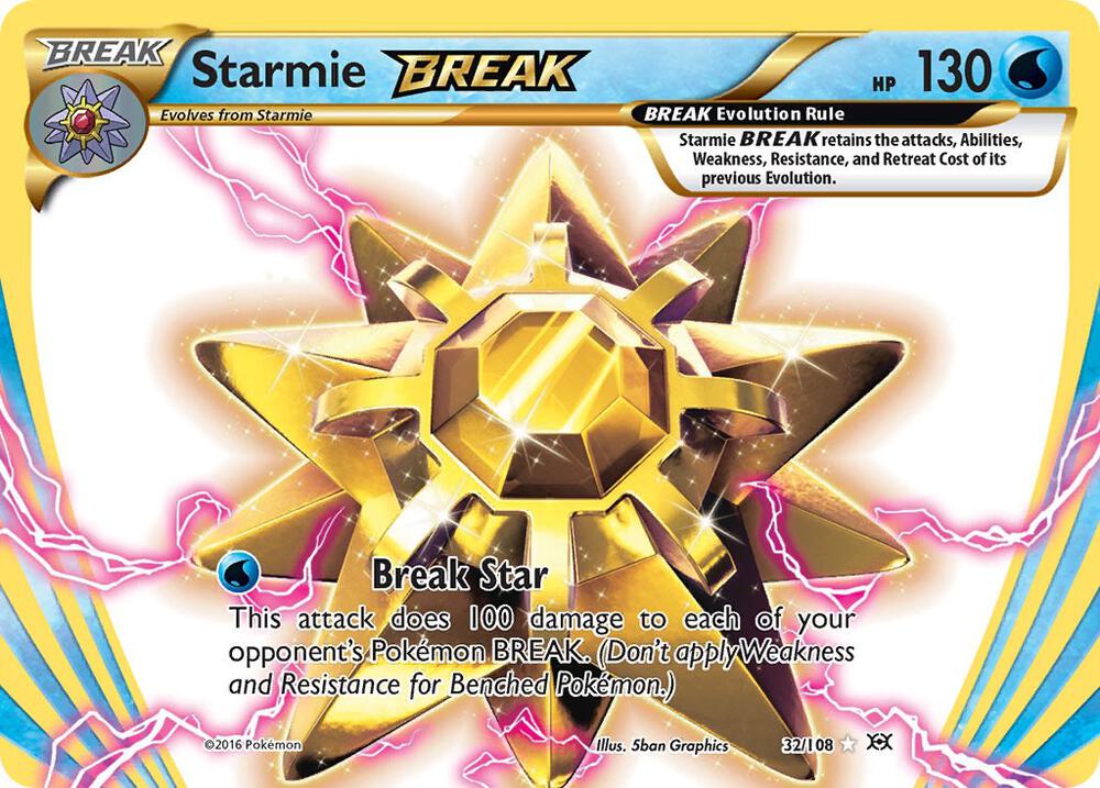 Starmie BREAK Holo Rare BREAK XY - Evolutions 32/108 LP