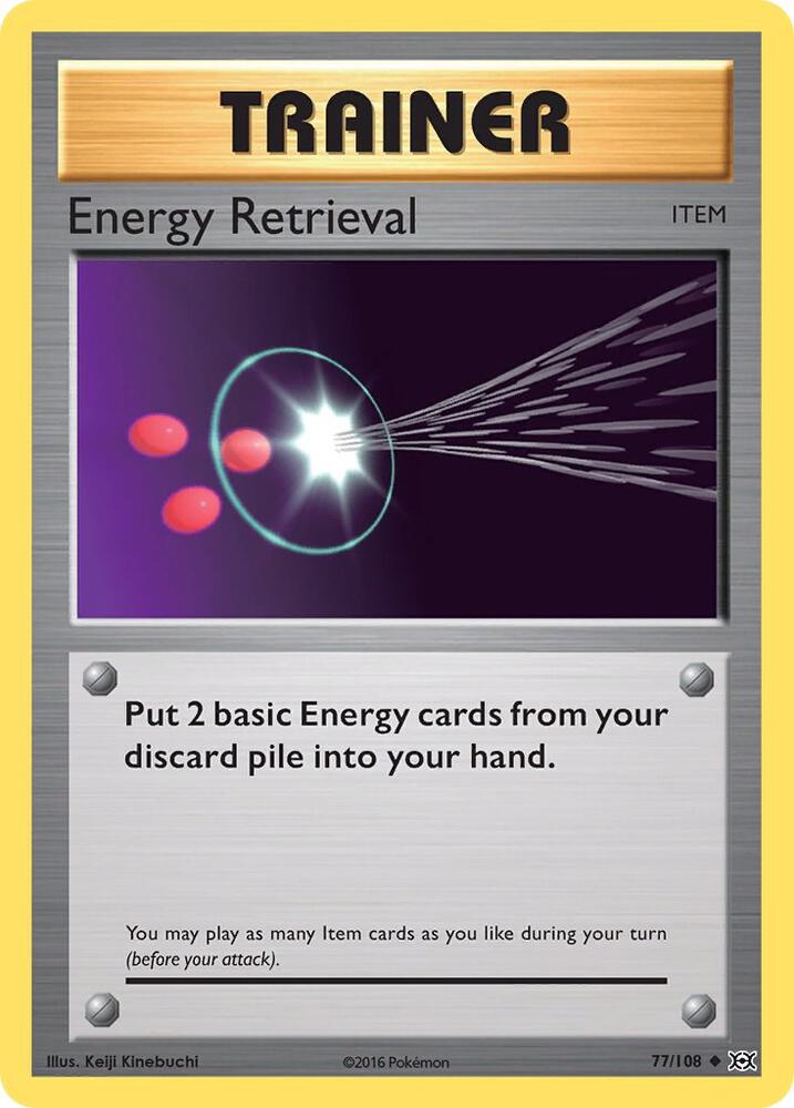 Energy Retrieval Uncommon XY - Evolutions 77/108 NM