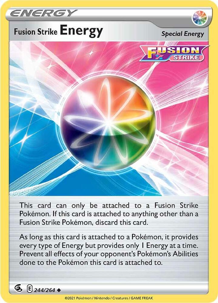 Fusion Strike Energy Uncommon SWSH08: Fusion Strike 244/264 NM