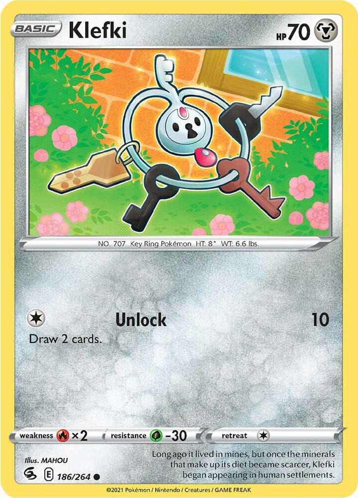 Klefki Common SWSH08: Fusion Strike 186/264 NM