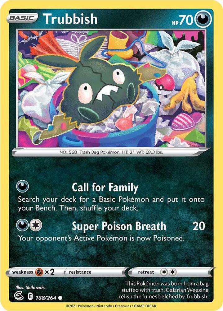 Trubbish Common SWSH08: Fusion Strike 168/264 NM