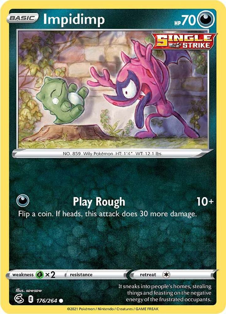 Impidimp Common SWSH08: Fusion Strike 176/264 NM