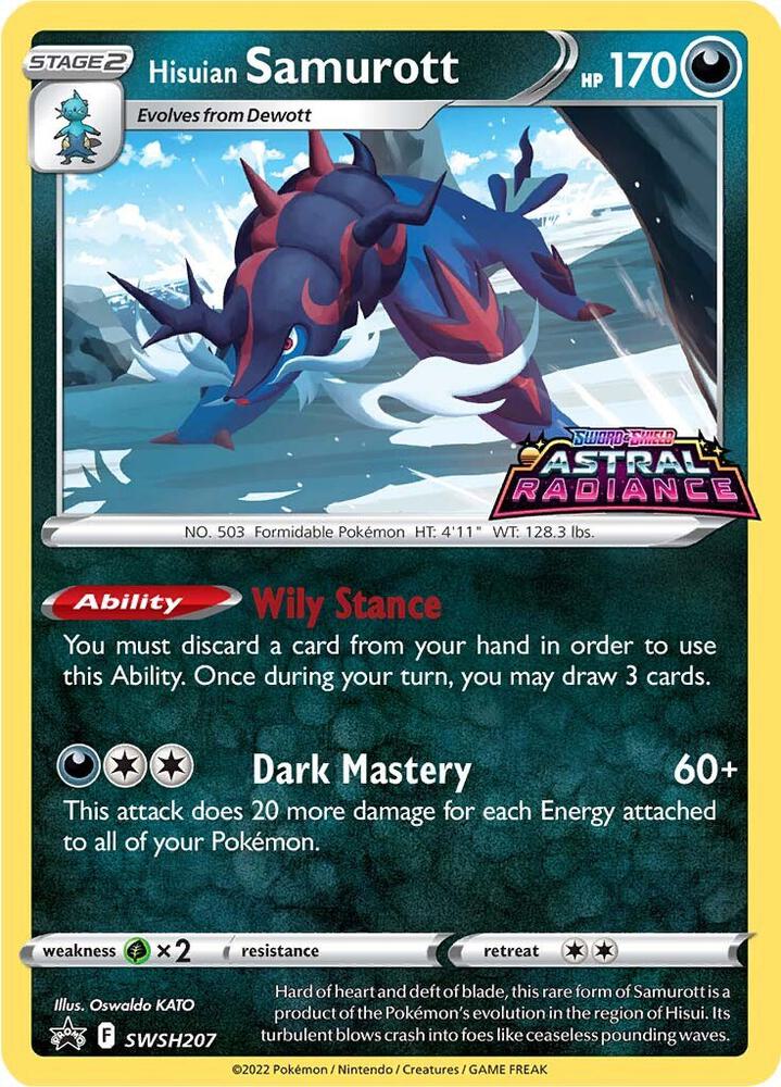 Hisuian Samurott Holo Promo SWSH: Sword & Shield Promo Cards SWSH207 NM