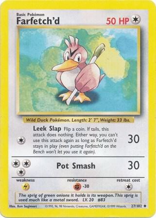 Farfetch'd Uncommon Base Set 027/102 DMG