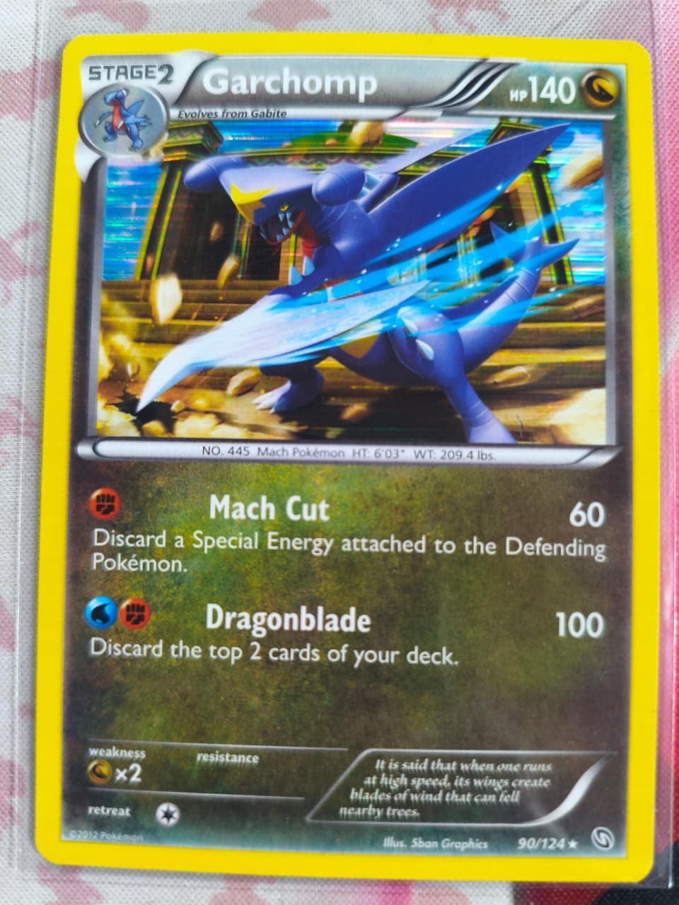 Garchomp (90) Holo Holo Rare Dragons Exalted 90/124 NM
