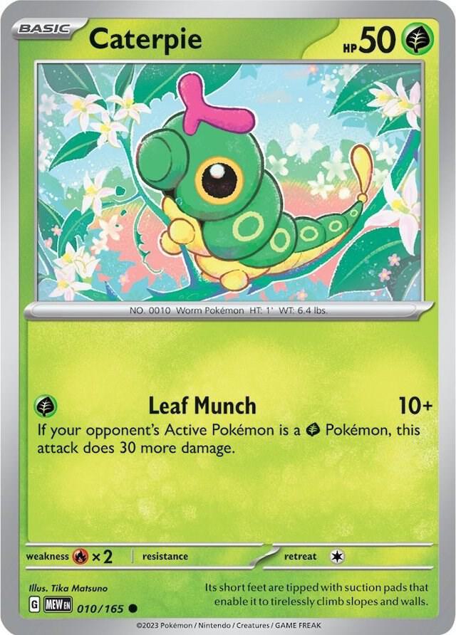 Caterpie - 010/165 Common SV: Scarlet & Violet 151 010/165 NM