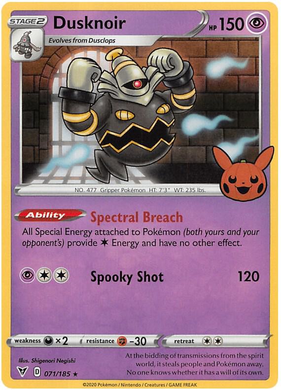 Dusknoir Holo Rare Trick or Trade BOOster Bundle 2023 071/185 NM