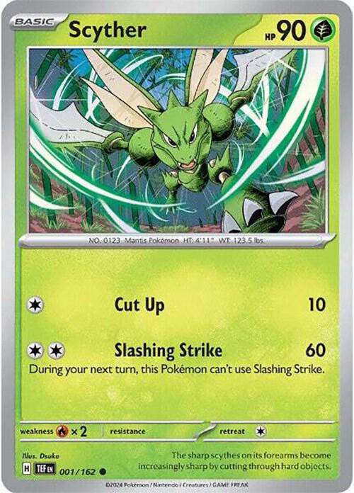 Scyther Common SV05: Temporal Forces 001/162 NM