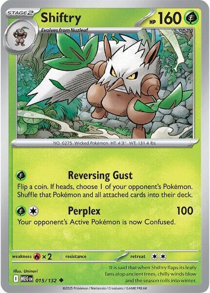 Shiftry Uncommon ME01: Mega Evolution 015/132 NM