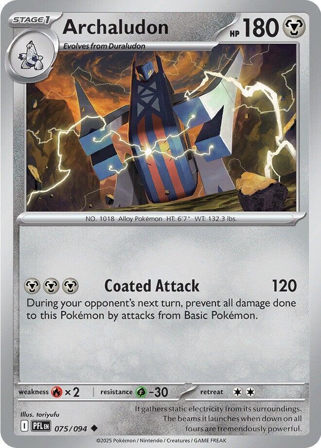 Archaludon Reverse Holo Uncommon ME02: Phantasmal Flames 075/094 NM