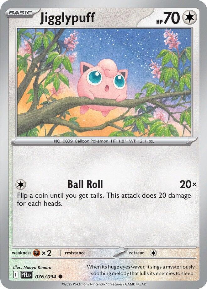Jigglypuff Reverse Holo Common ME02: Phantasmal Flames 076/094 NM