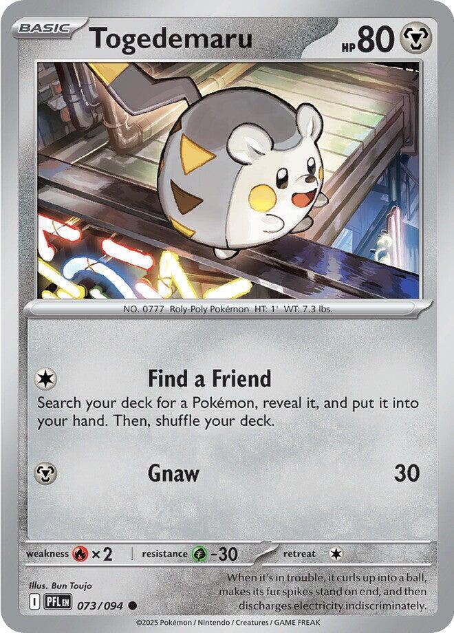 Togedemaru - 073/094 Common ME02: Phantasmal Flames 073/094 NM
