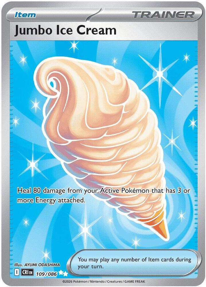 Jumbo Ice Cream Holo Ultra Rare ME04: Chaos Rising 109/086 NM