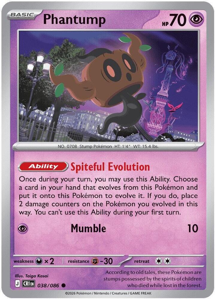 Phantump Common ME04: Chaos Rising 038/086 NM