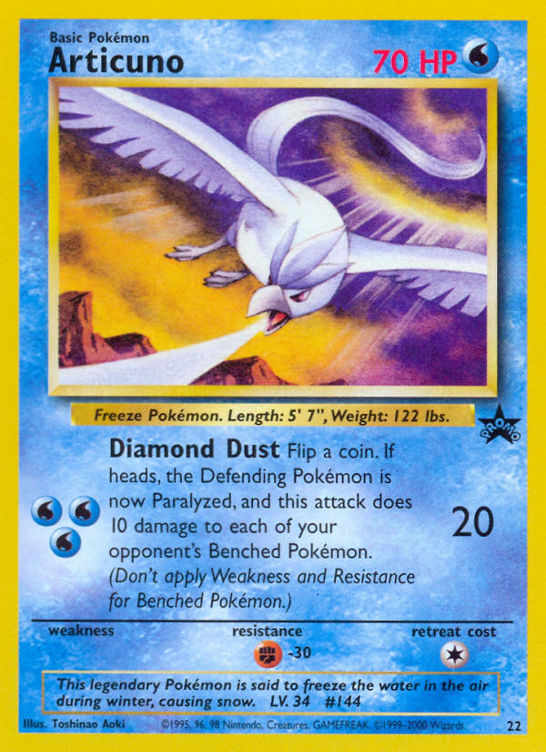 Articuno Black Star PROMO