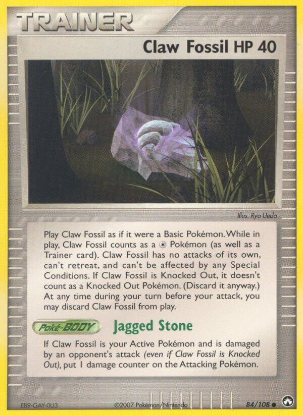 Claw Fossil Common EX Power Keepers 84/108 NM