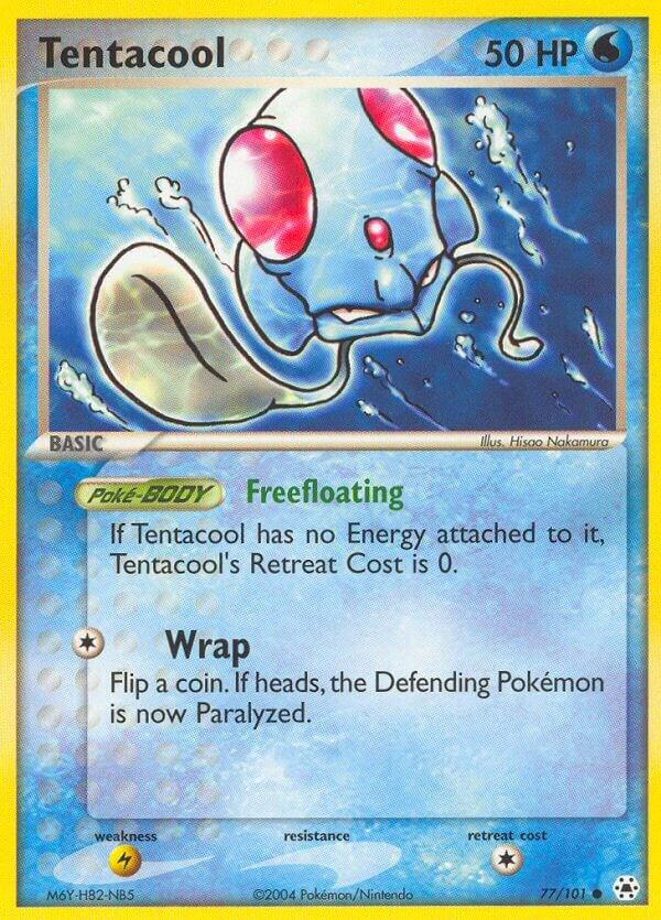 Tentacool Common EX Hidden Legends 77/101 NM