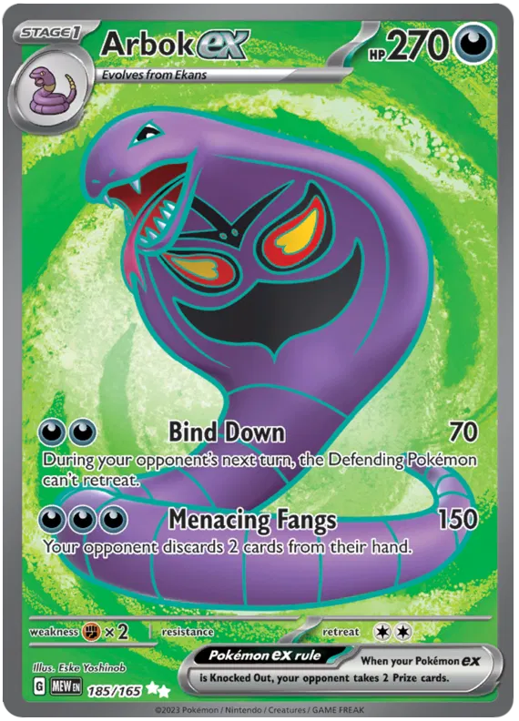 Arbok EX Full Art - Pokemon 151