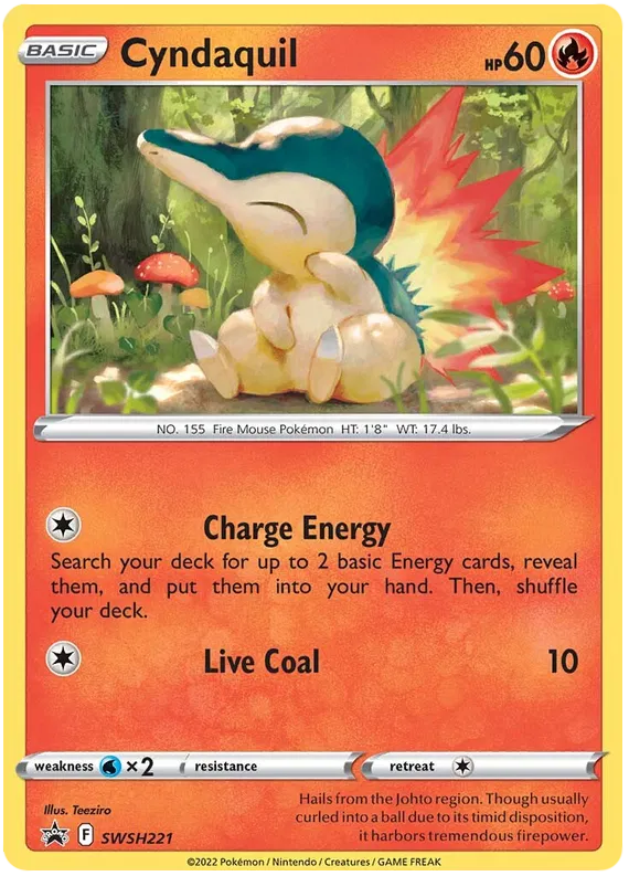 Cyndaquil Holografico - Sword & Shield Promo