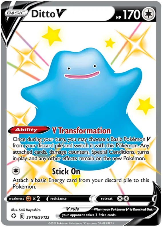 Ditto V Full Art Shiny - Shining Fates