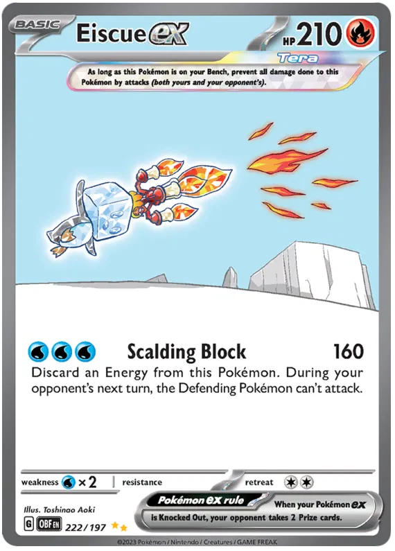 Eiscue EX Special Illustration - Obsidian Flames