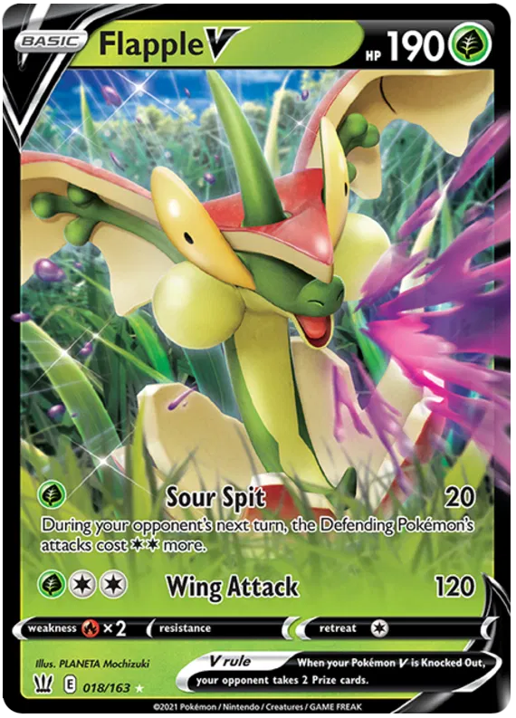 Flapple V - Battle Styles