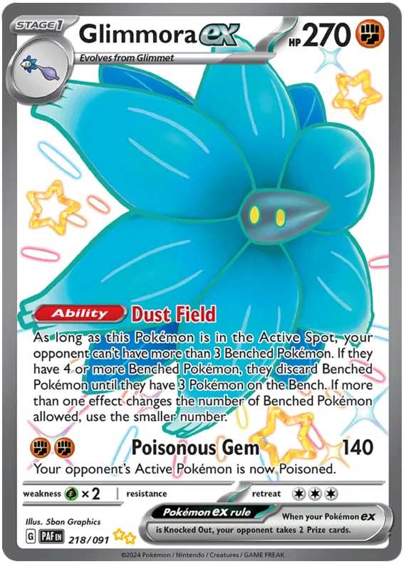 Glimmora EX Full Art Shiny - Paldean Fates