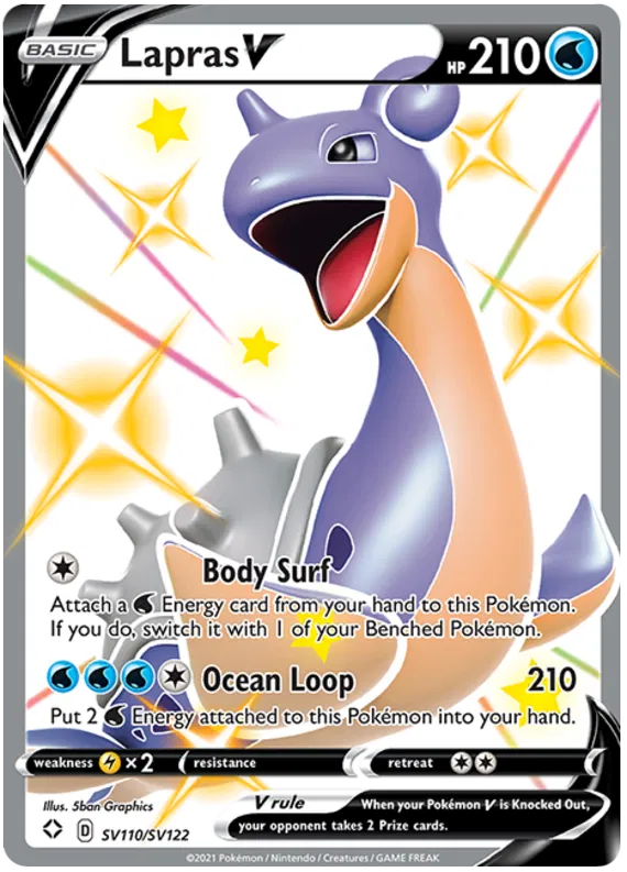 Lapras V Full Art Shiny - Shining Fates