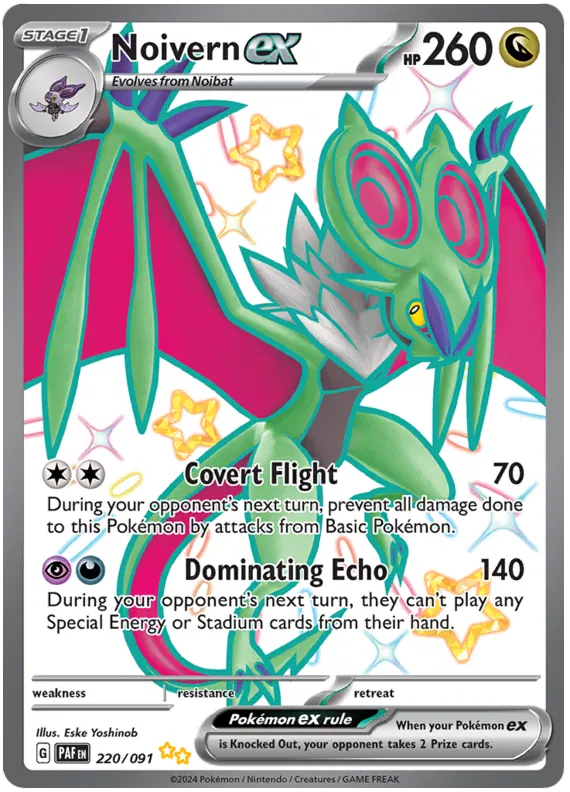 Noivern EX Shiny Full Art - Paldean Fates