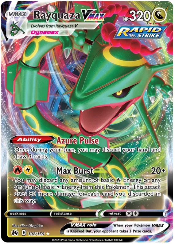 Rayquaza VMAX 102 - Crown Zenith