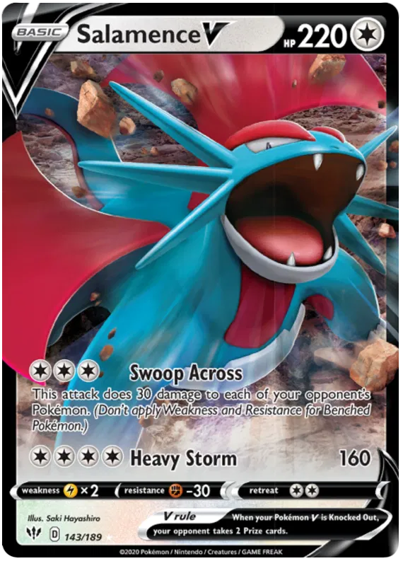 Salamence V - Darkness Ablaze