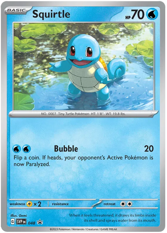 Squirtle Holografico - Scarlet & Violet Promo