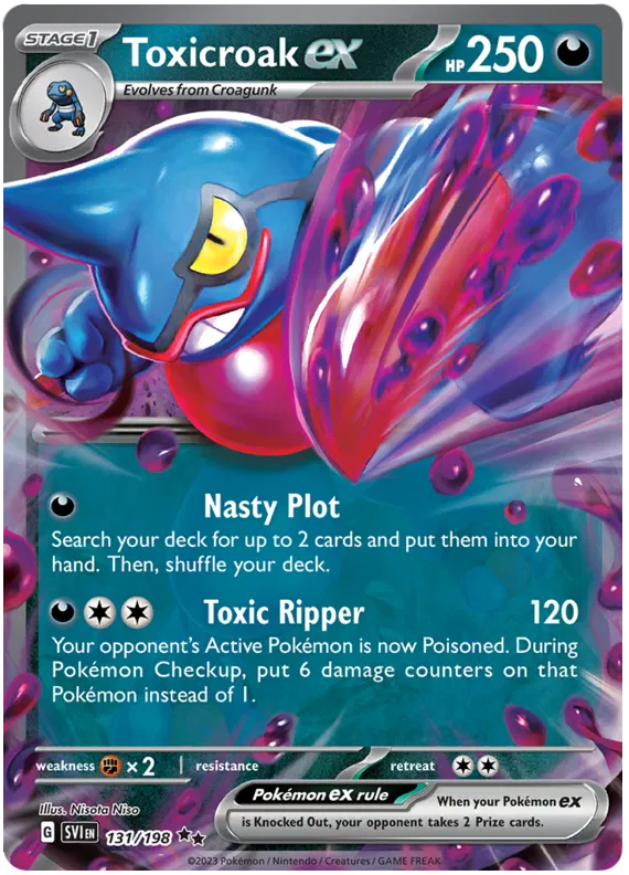 Toxicroak EX - Scarlet & Violet Base Set