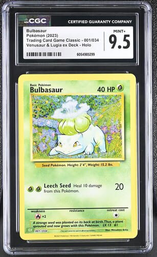 Bulbasaur Holografico Venusaur & Lugia EX Deck Classic Collection - CGC 9.5
