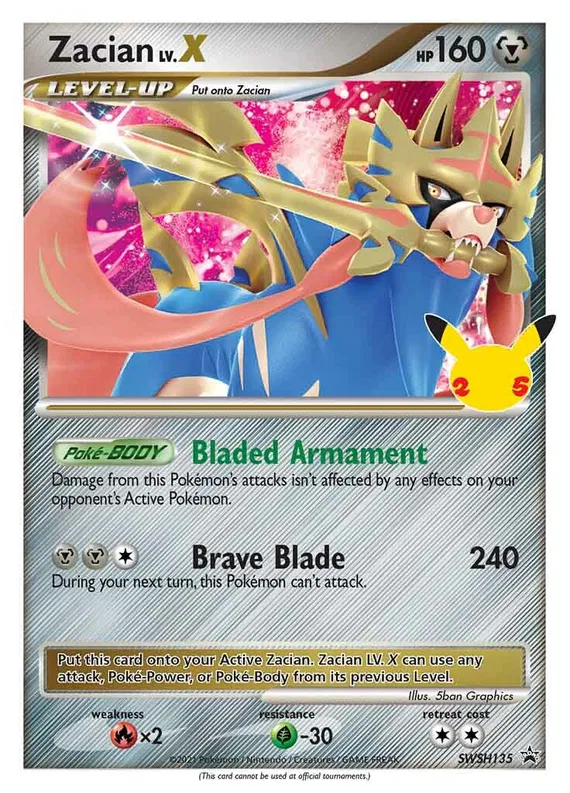 Zacian Lv X - Celebrations