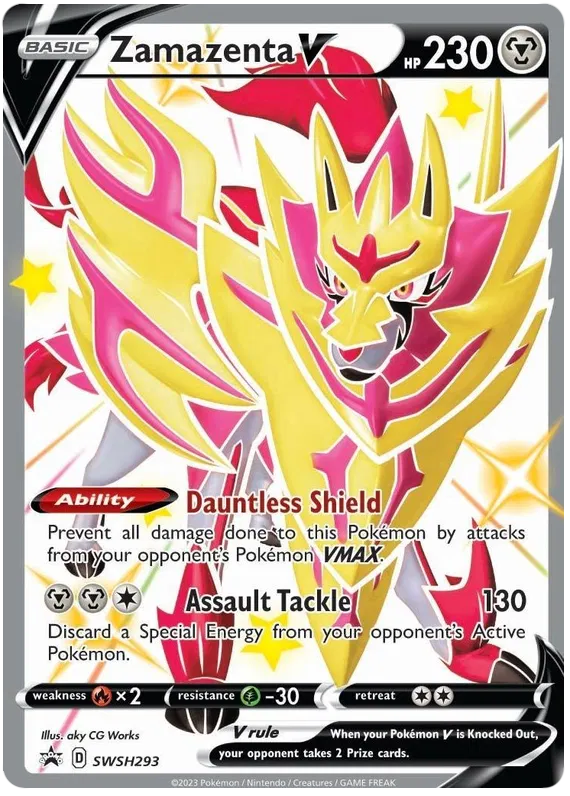 Zamazenta V Shiny Full Art - Sword & Shield Promo