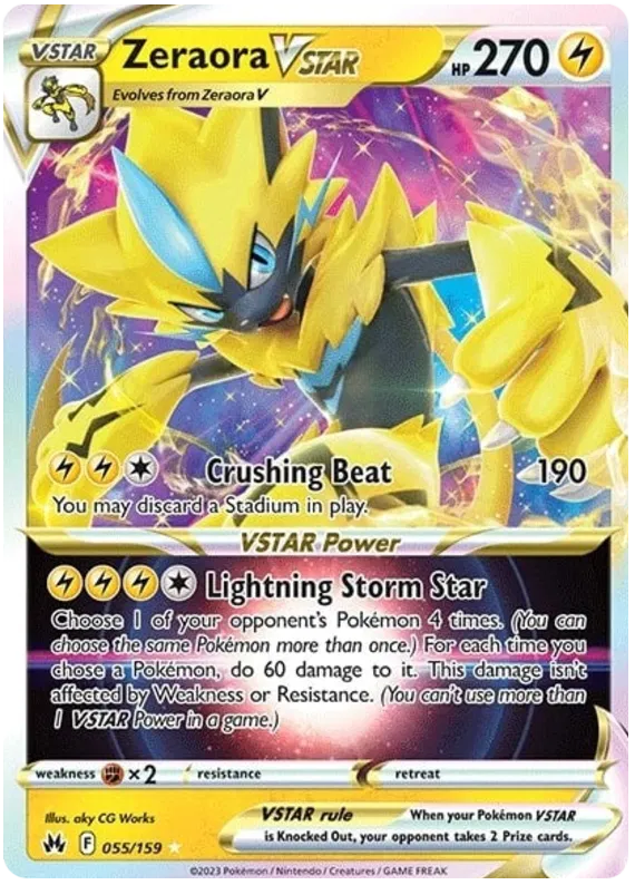 Zeraora VSTAR - Crown Zenith