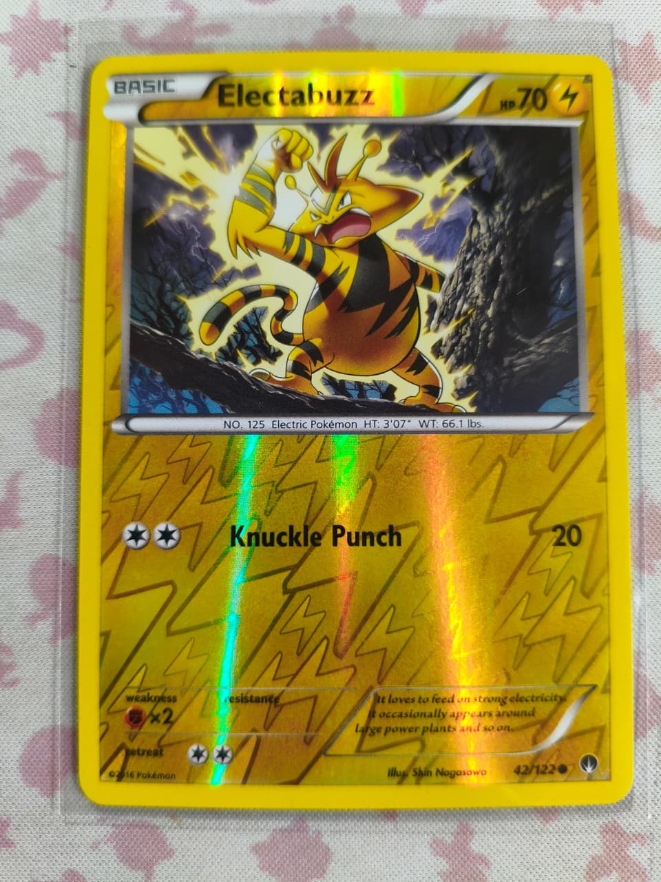 Electabuzz Reverse Holo Common XY - BREAKpoint 42/122 NM