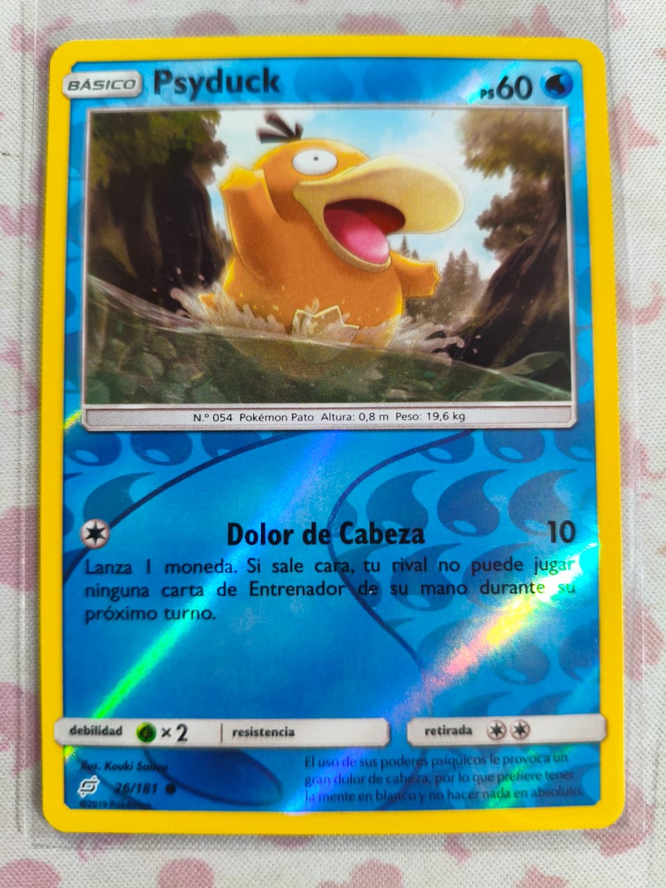 Psyduck Reverse Holo Common SM - Team Up 26/181 NM