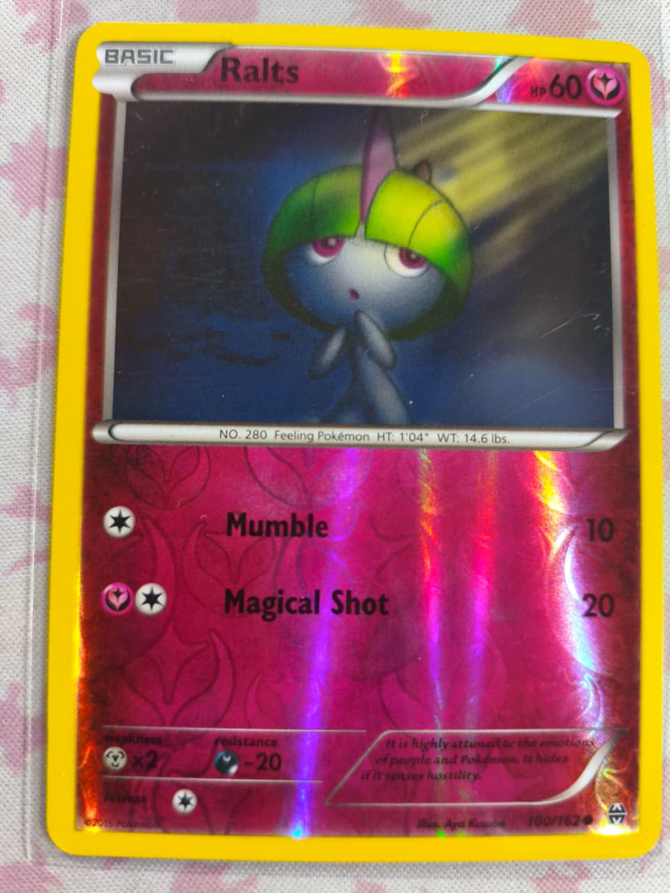 Ralts (100) Reverse Holo Common XY - BREAKthrough 100/162 NM