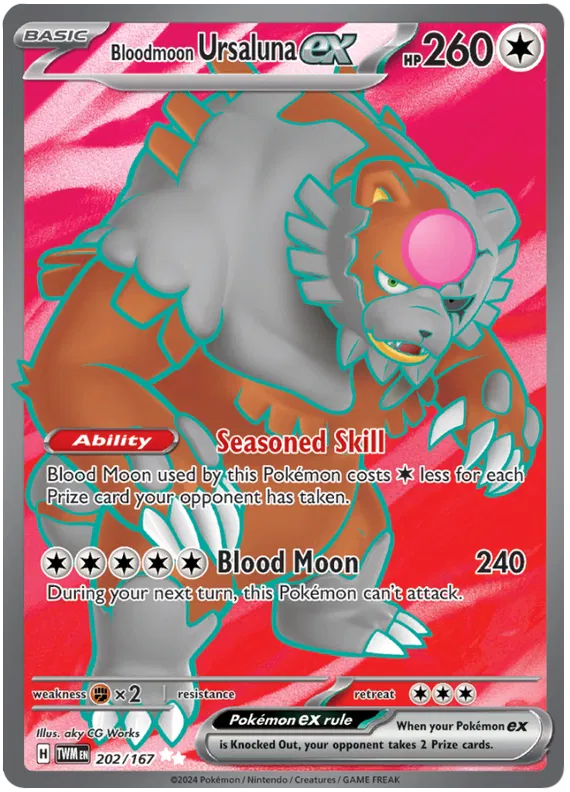 Bloodmoon Ursaluna EX Full Art - Twilight Masquerade