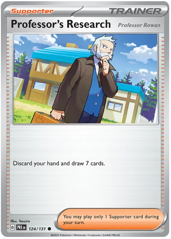 Professor's Research (Rowan) Reverse Holografico - Prismatic Evolutions