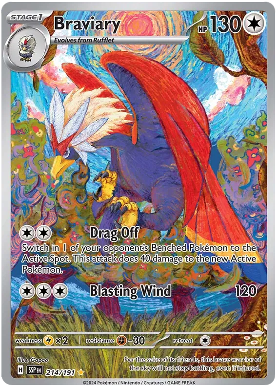 Braviary Illustration - Surging Sparks