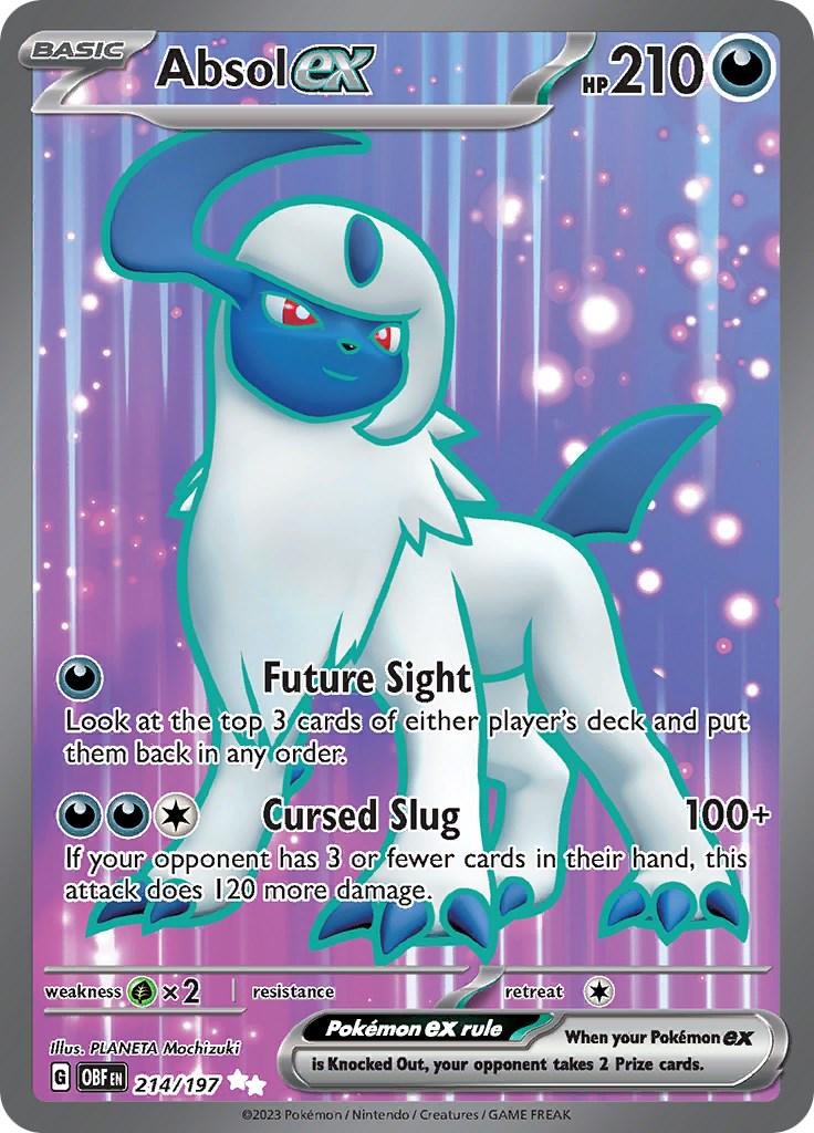 Absol EX Full Art - Obsidian Flames