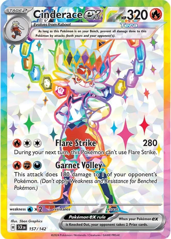 Cinderace EX Full Art - Stellar Crown