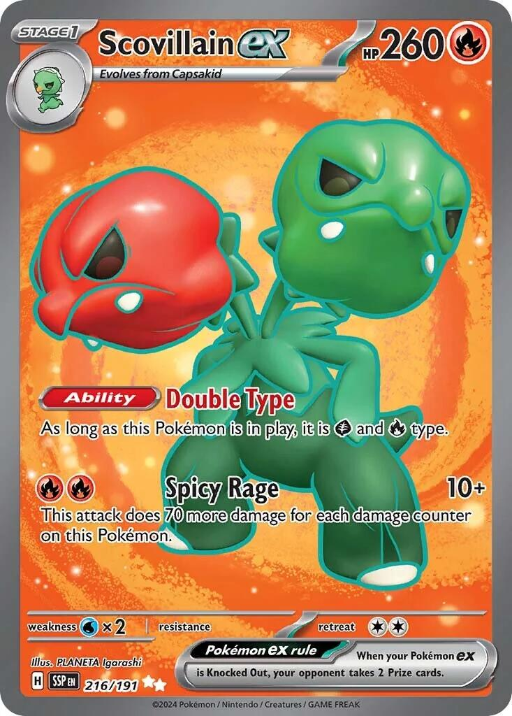 Scovillain EX Full Art - Surging Sparks
