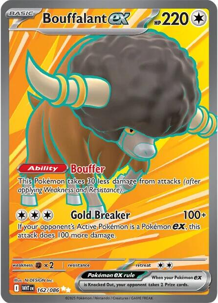 Bouffalant EX Full Art - White Flare
