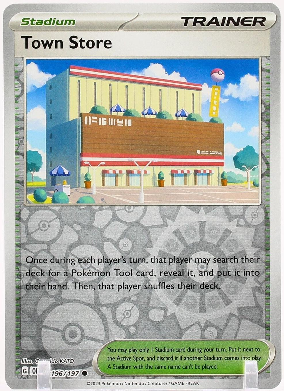 Town Store Reverse Holografico - Obsidian Flames