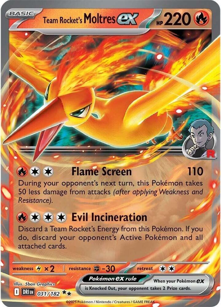 Team Rocket's Moltres EX - Destined Rivals